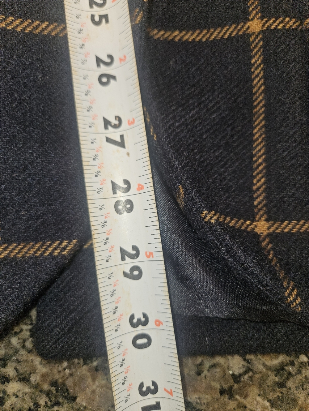 Madewell Larsen Windowpane Blazer Navy Brown Size Small - Picture 7 of 7